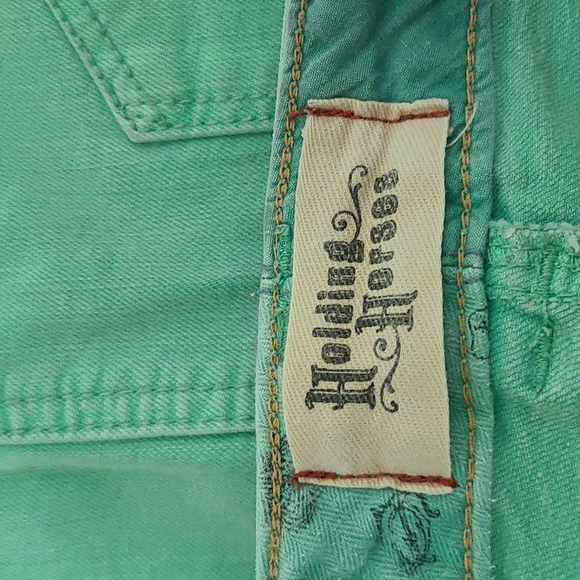 Anthropologie Green Denim Skirt - Picture 4 of 5